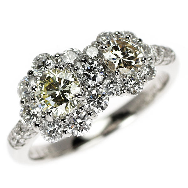Pt900 ダイヤモンド リング 0.506ct D1.293ct