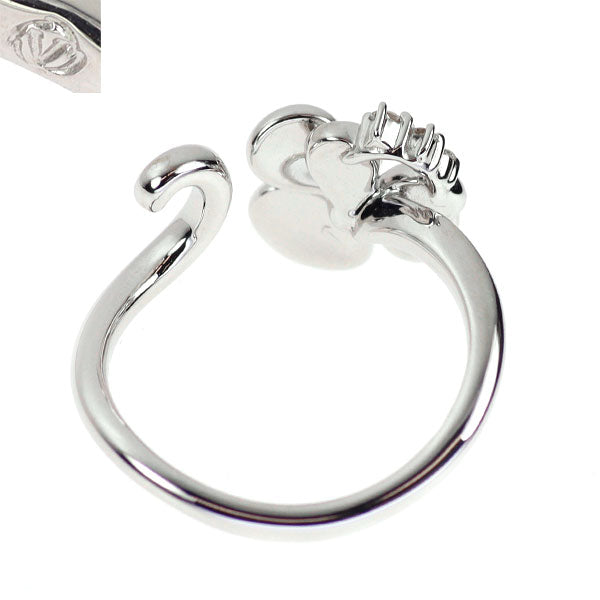 ローズヴィフ K18WG ダイヤモンド フォークリング 0.35ct フラワー ヴィオラ