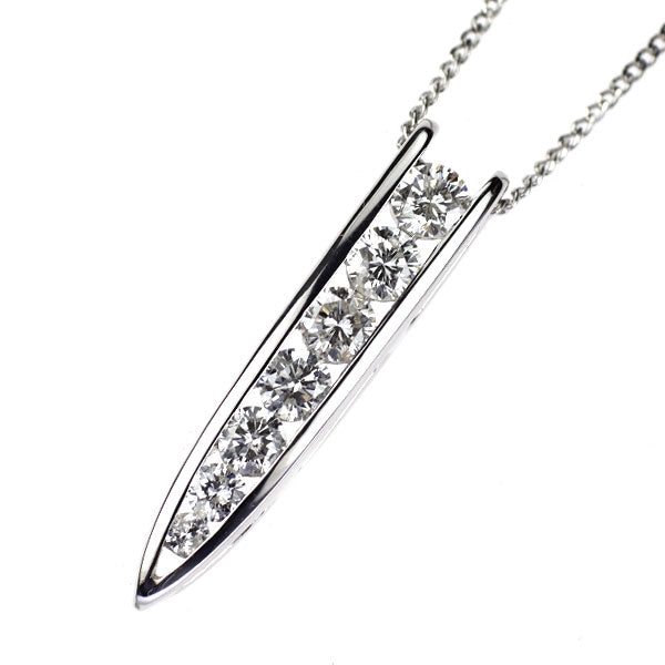 Pt900/ Pt850 ダイヤモンド ペンダントネックレス 1.00ct