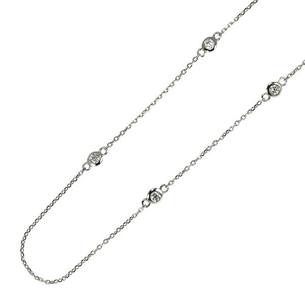 Pt850 ダイヤモンド ステーション ネックレス 0.23ct