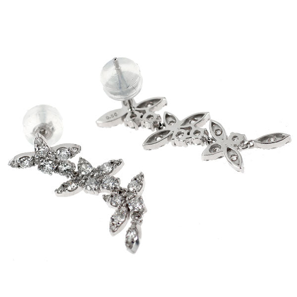 K18WG ダイヤモンド ピアス 1.00ct