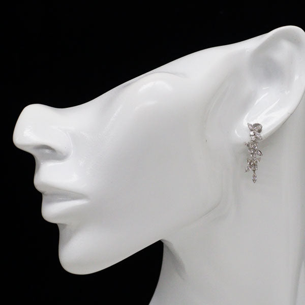 K18WG ダイヤモンド ピアス 1.00ct