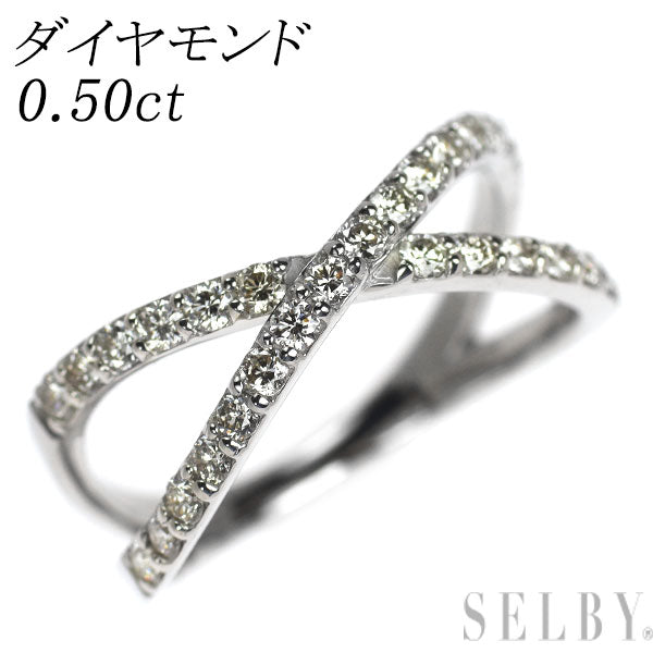 Pt900 ダイヤモンド リング 0.50ct