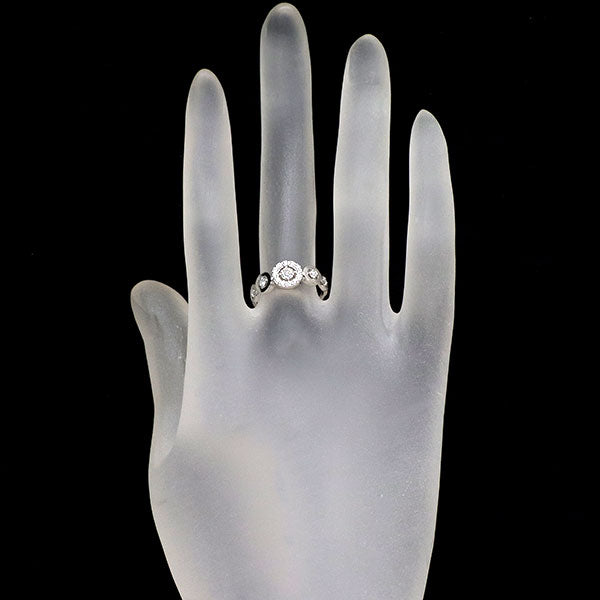 KANDA Pt950 エクセレントクローバーカット ダイヤモンド  リング 0.123ct G VS2 HC D0.20ct