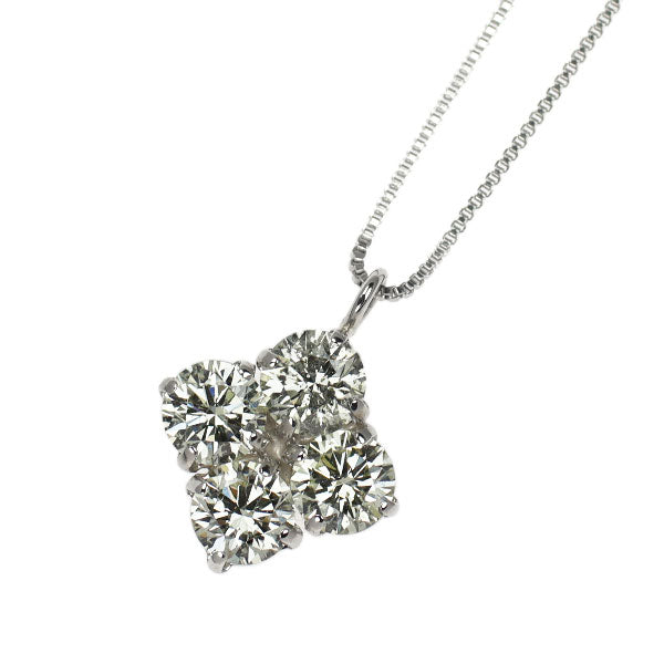 Pt900/ Pt850 ダイヤモンド ペンダントネックレス 0.65ct