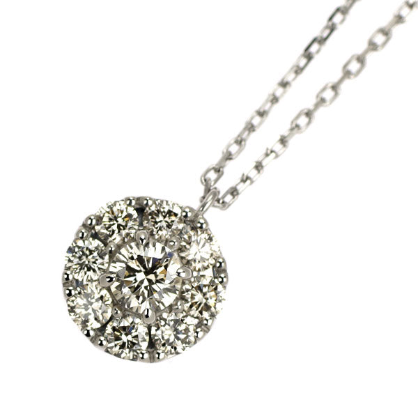 Pt900/ Pt850 ダイヤモンド ペンダントネックレス 0.50ct