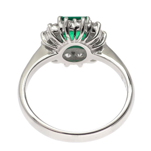 Pt900 エメラルド ダイヤモンド リング 0.59ct D0.48ct — セルビー