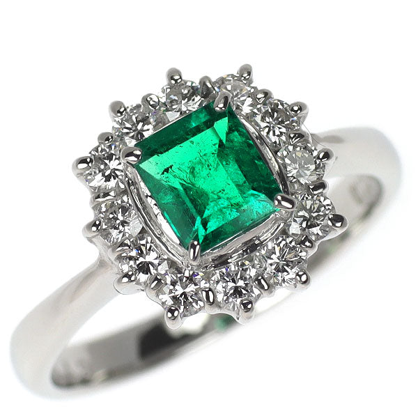 pt900 エメラルド　ダイヤモンド　リング 指輪 Pt900 エメラルド ダイヤモンド リング 0.59ct D0.48ct — セルビー