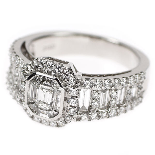 K18WG ダイヤモンド リング 1.537ct 《セルビー銀座店》【中古】