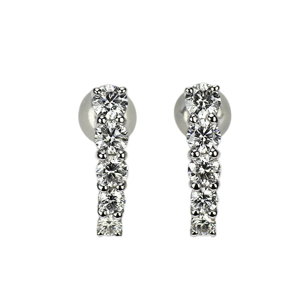 Pt900 ダイヤモンド ピアス 1.02ct