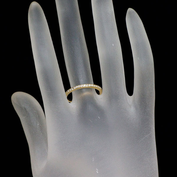 K18YG ダイヤモンド リング 0.13ct ハーフエタニティ