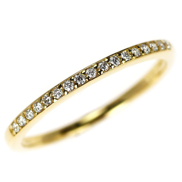 K18YG ダイヤモンド リング 0.13ct ハーフエタニティ