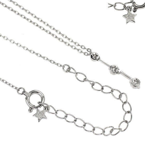 スタージュエリー Pt950 ダイヤモンド ペンダントネックレス 0.15ct