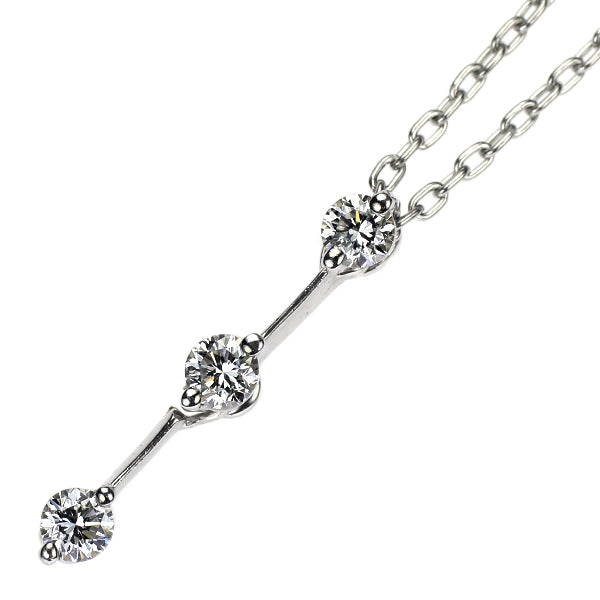 スタージュエリー Pt950 ダイヤモンド ペンダントネックレス 0.15ct