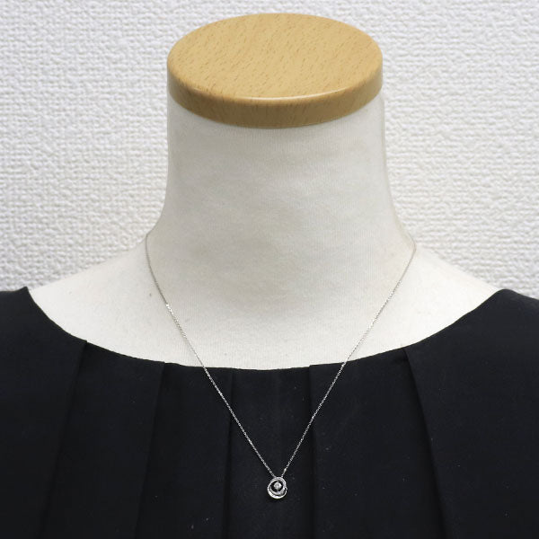 スタージュエリー Pt950 ダイヤモンド ペンダントネックレス 0.10ct