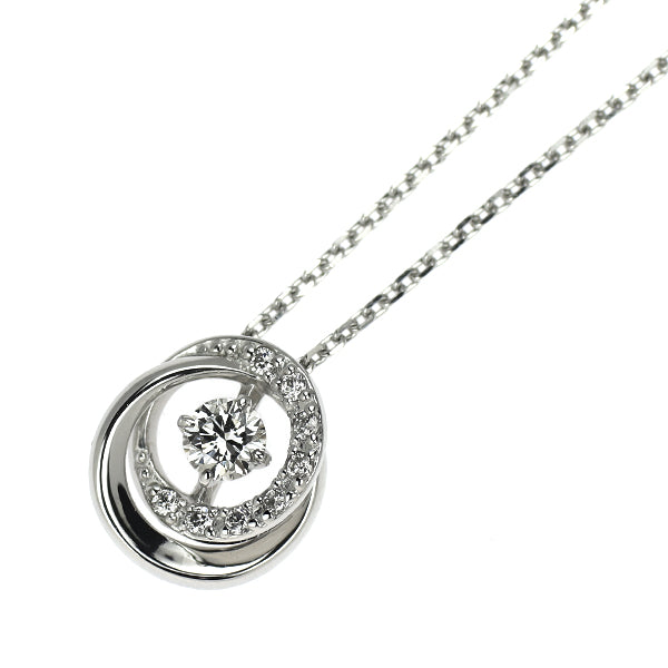 スタージュエリー Pt950 ダイヤモンド ペンダントネックレス 0.10ct