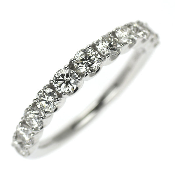 Pt950 ダイヤモンド リング 1.00ct ハーフエタニティ