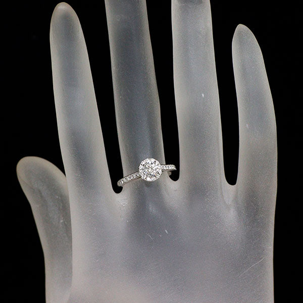 ラザールキャプラン Pt950 ダイヤモンド リング 0.35ct G VS2 D0.17ct