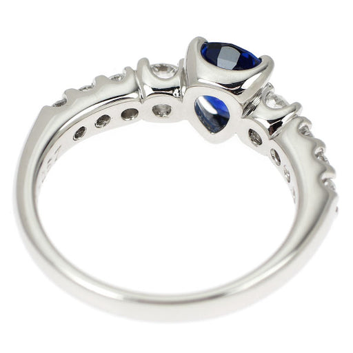 Pt900 サファイア ダイヤモンド リング 0.95ct D0.57ct — セルビー