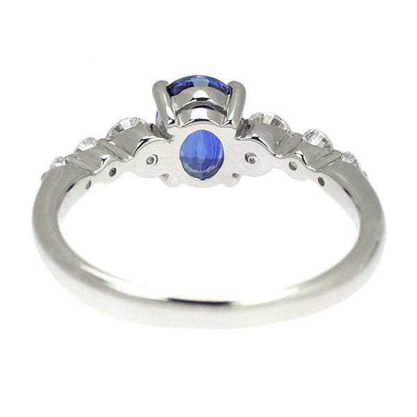 Pt900 サファイア ダイヤモンド リング 1.40ct D0.41ct