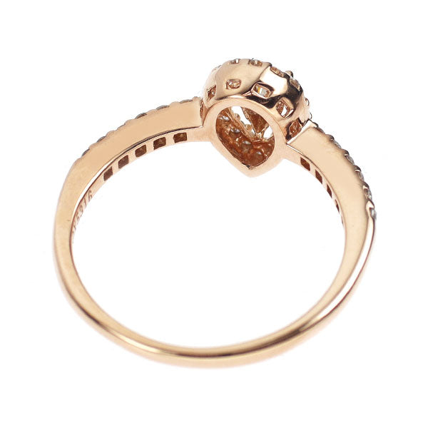 K18PG ペアシェイプ ダイヤモンド リング 0.193ct D0.17ct