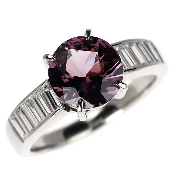 三越 Pt900 スピネル ダイヤモンド リング 2.30ct D0.65ct