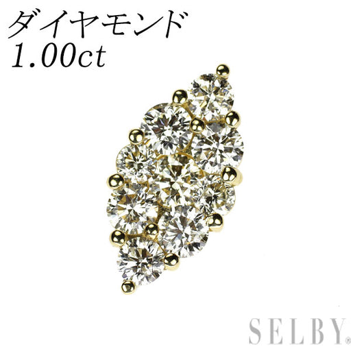 K18YG ダイヤモンド ペンダントトップ 1.00ct — セルビーオンラインストア