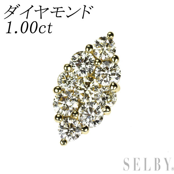 K18YG ダイヤモンド ペンダントトップ 1.00ct