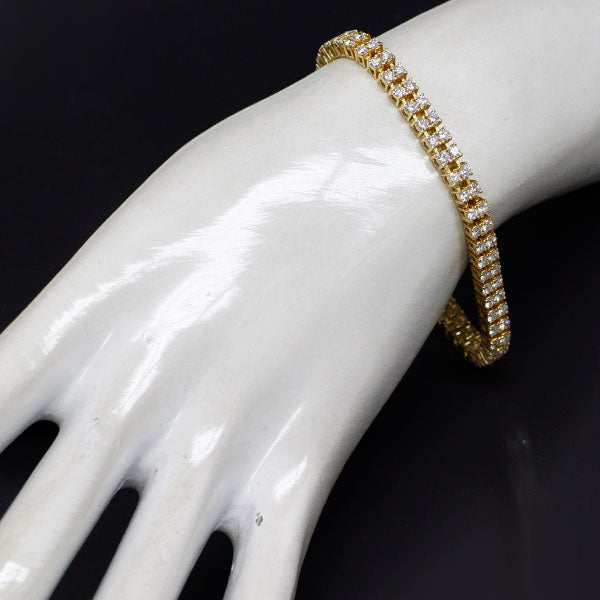 K18YG ダイヤモンド ブレスレット 5.13ct