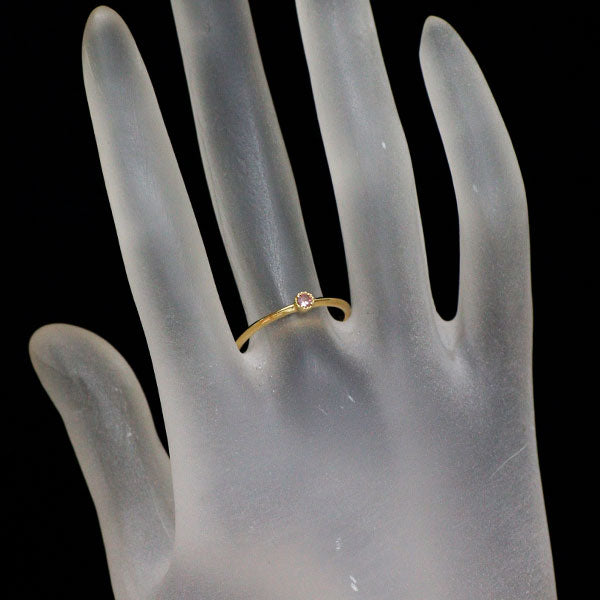 K18YG パパラチアサファイア リング 0.059ct