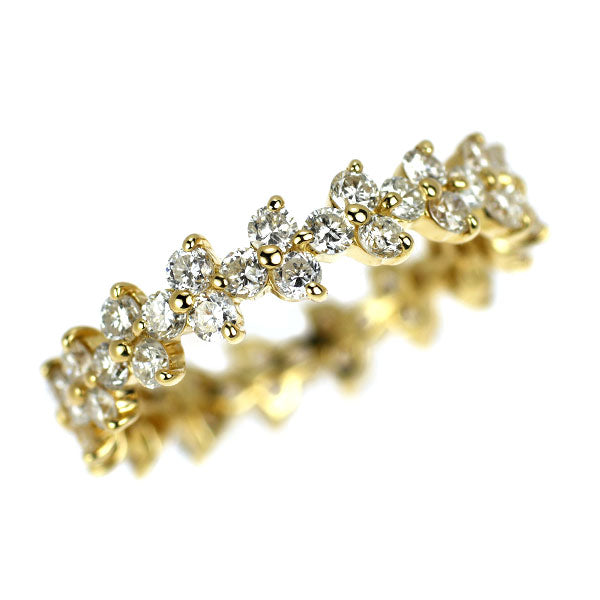 K18YG ダイヤモンド ピンキー リング 0.97ct フルエタニティ