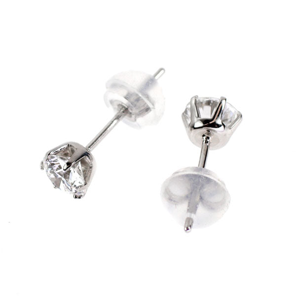 新品 Pt900 ダイヤモンド ピアス 0.622ct E VS1 VG スタッド【エスコレ】
