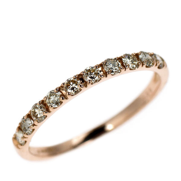 K18PG ダイヤモンド リング 0.30ct ハーフエタニティ