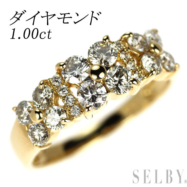 K18YG ダイヤモンド リング 1.00ct