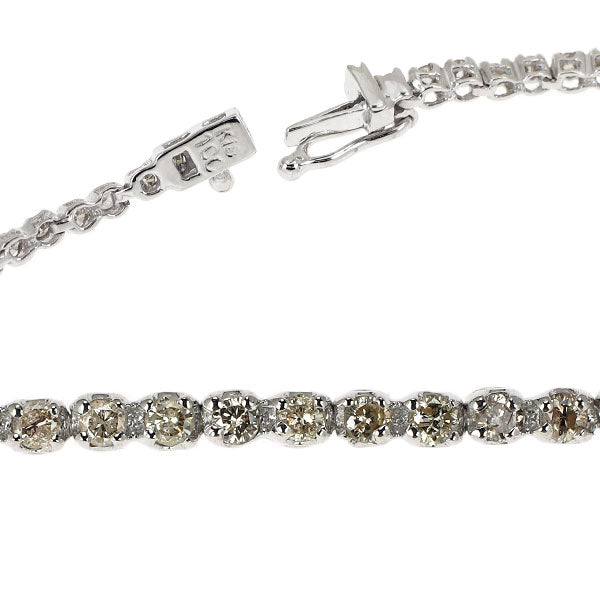 K18WG ダイヤモンド テニス ブレスレット 1.00ct