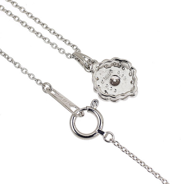K18WG ダイヤモンド ペンダントネックレス 0.17ct D0.08ct