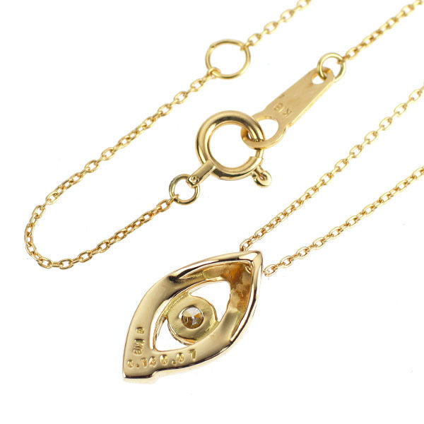 K18YG ダイヤモンド ペンダントネックレス 0.14ct D0.07ct