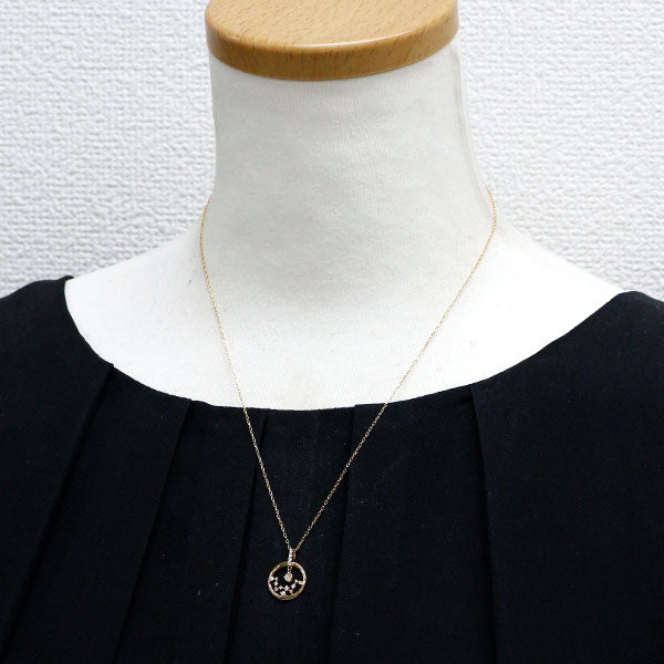 K18YG ダイヤモンド ペンダントネックレス 0.17ct