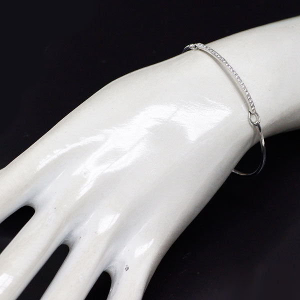 ローズヴィフ K18WG ダイヤモンド ブレスレット 0.16ct