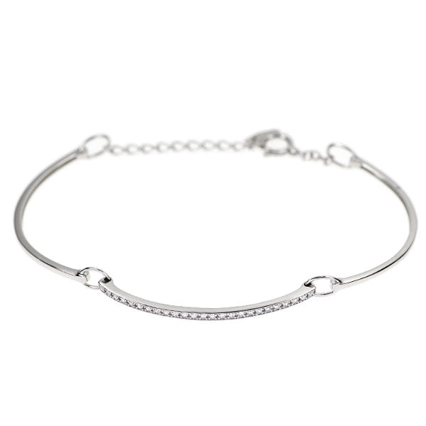 ローズヴィフ K18WG ダイヤモンド ブレスレット 0.16ct