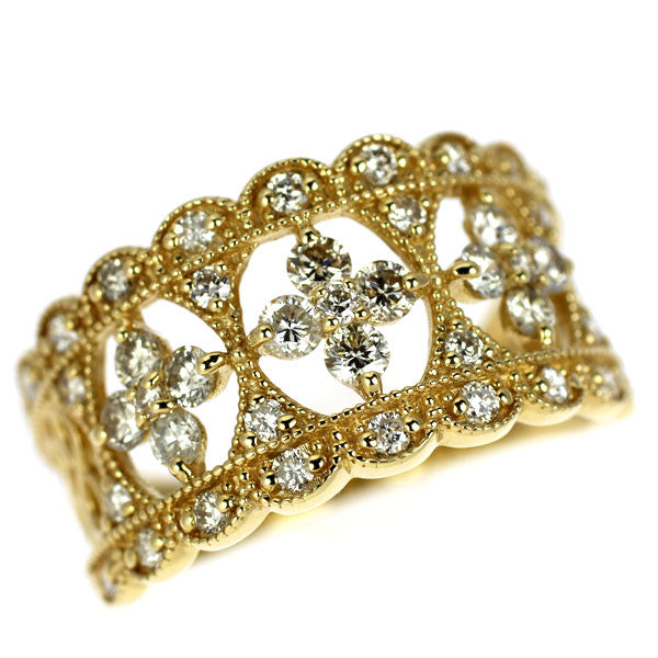 K18YG ダイヤモンド リング 0.70ct