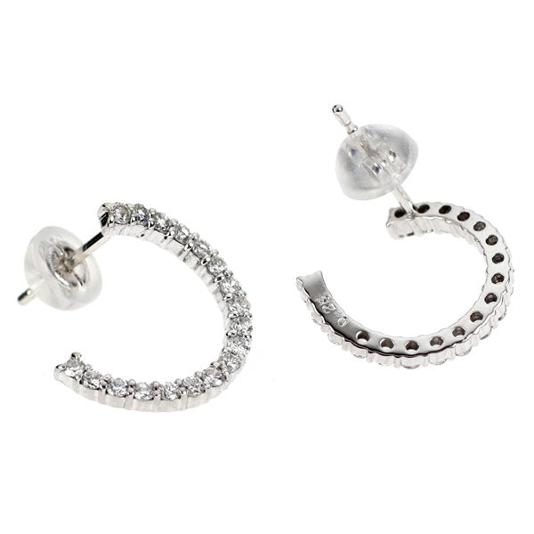 K18WG ダイヤモンド ピアス 0.50ct