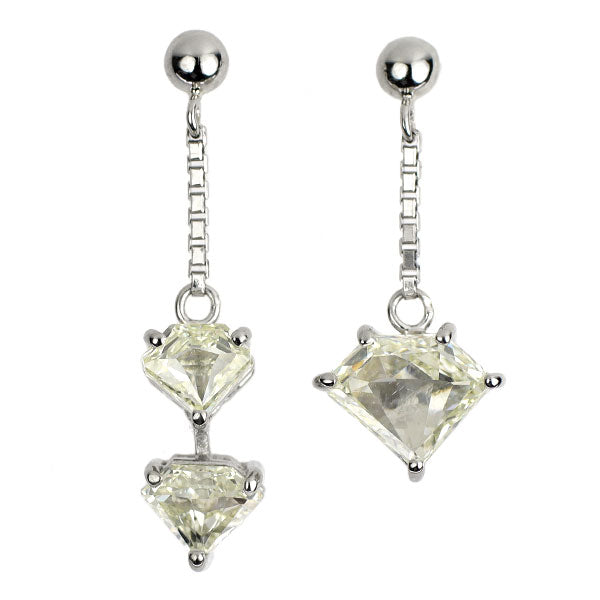Pt900 ダイヤモンド ピアス 1.859ct — セルビーオンラインストア