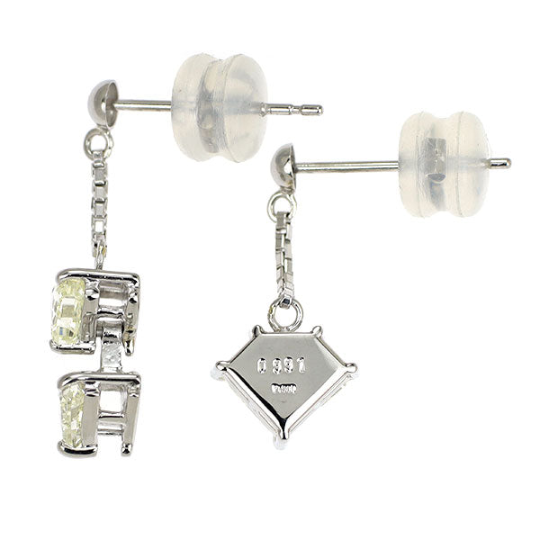 Pt900 ダイヤモンド ピアス 1.859ct — セルビーオンラインストア