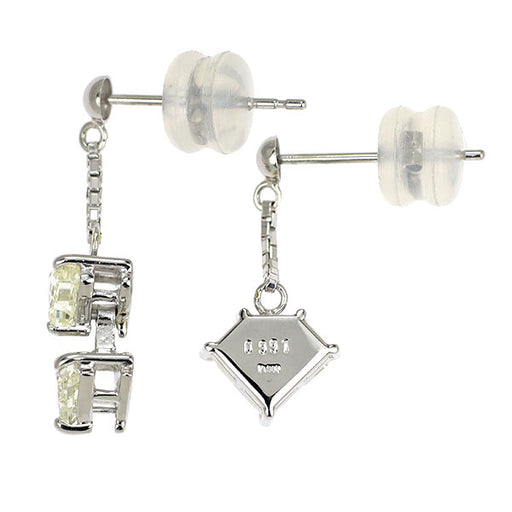 Pt900 ダイヤモンド ピアス 1.859ct — セルビーオンラインストア