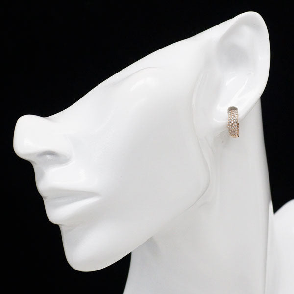 K18PG ダイヤモンド フープ ピアス 0.466ct パヴェ — セルビー