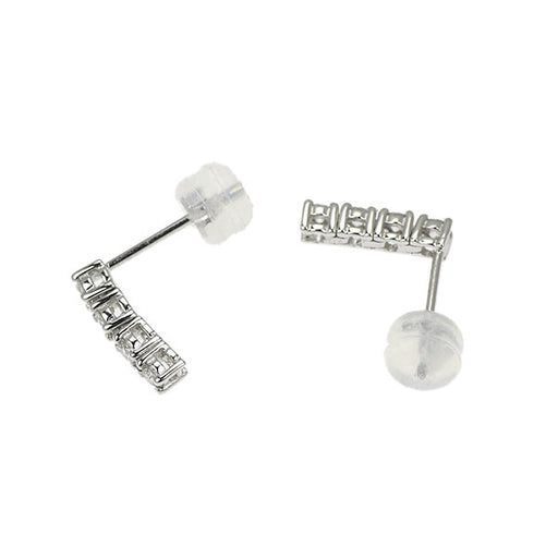 K18WG ダイヤモンド ピアス 0.26ct — セルビーオンラインストア