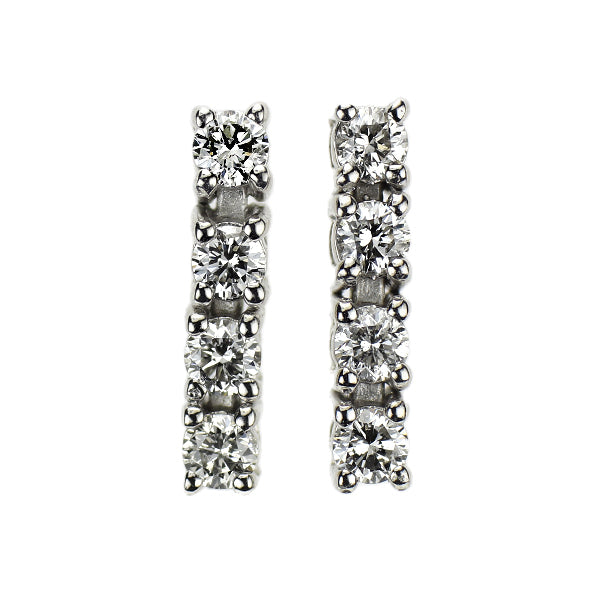 K18WG ダイヤモンド ピアス 0.26ct