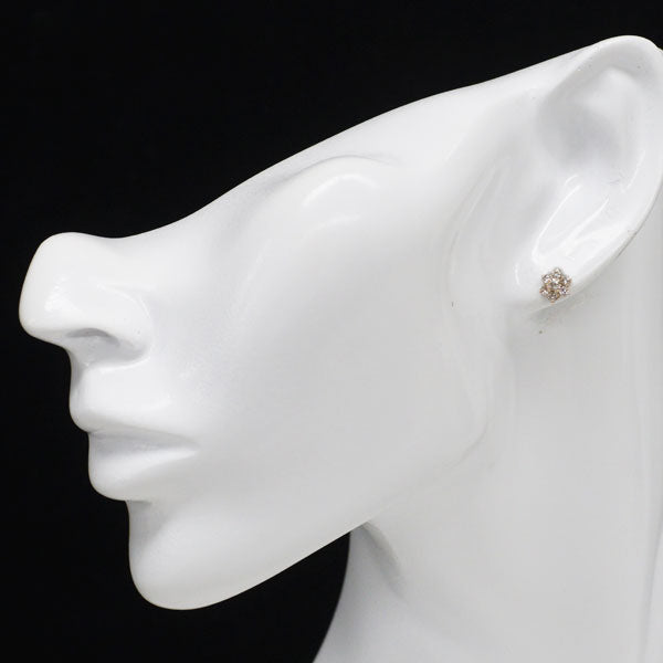 K14PG ダイヤモンド ピアス 0.40ct フラワー
