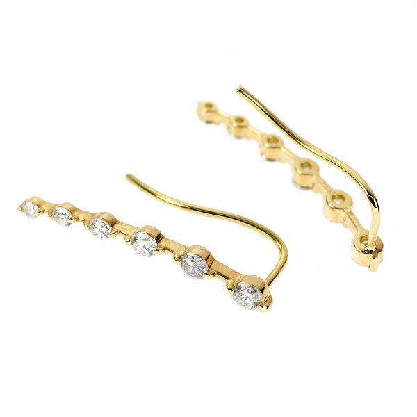 K18YG ダイヤモンド イヤリング/イヤーカフ 0.70ct